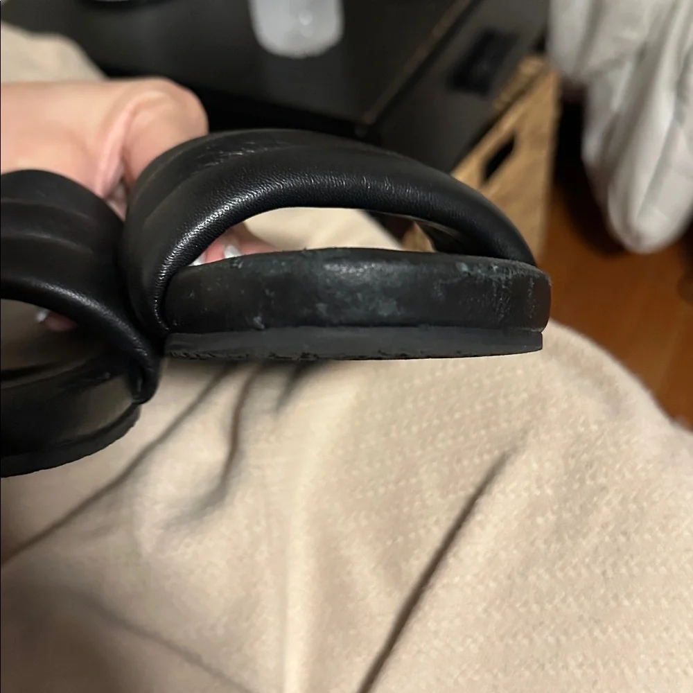 Seychelles Black Slide Sandals
